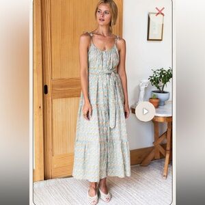 Emerson Fry Harper Organic cotton button front sundress